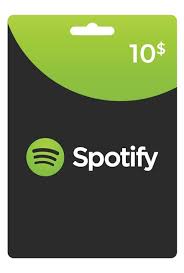 Подарочная карта Spotify 10$